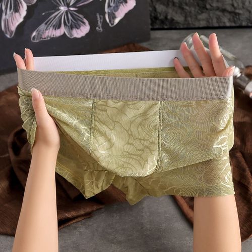 2026 Best-Selling Men's Ice Silk Boxer Briefs