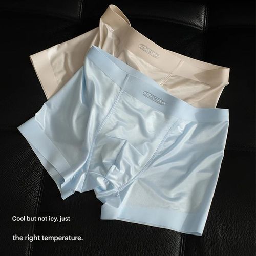 2026 Best-Selling Men's Ice Silk Boxer Briefs