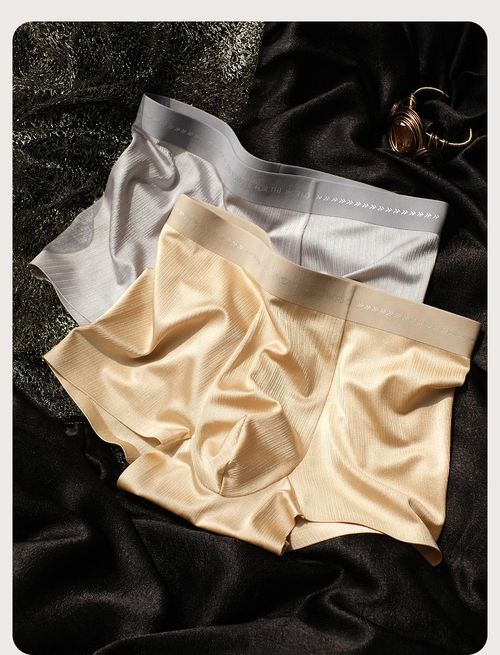 2026 Best-Selling Men's Ice Silk Boxer Briefs