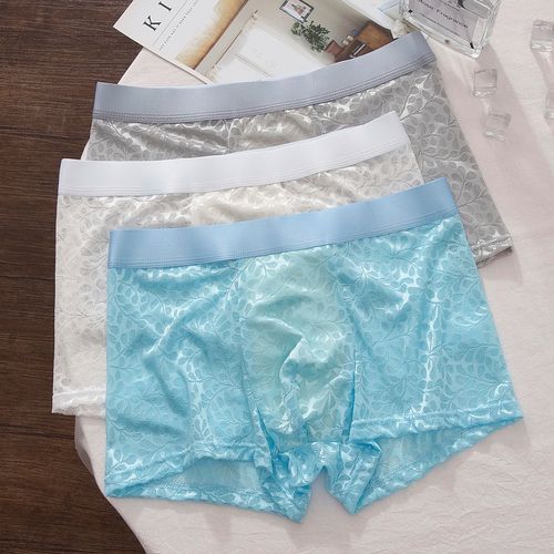 2026 Best-Selling Men's Ice Silk Boxer Briefs