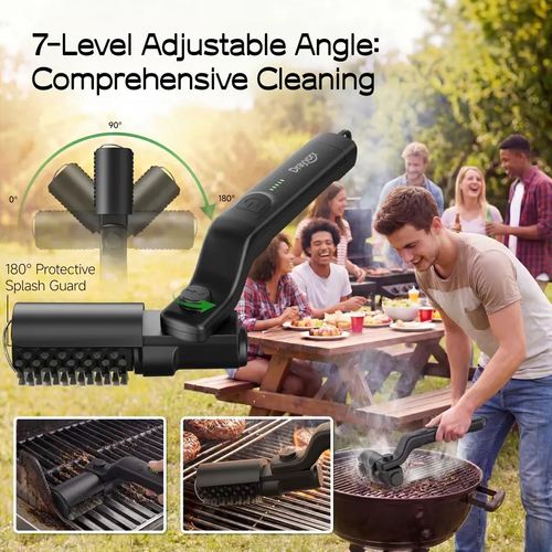 Electric barbecue brush