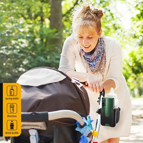 Baby pushchair bottle holder