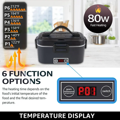 Heated lunch box