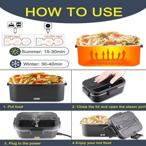 Heated lunch box