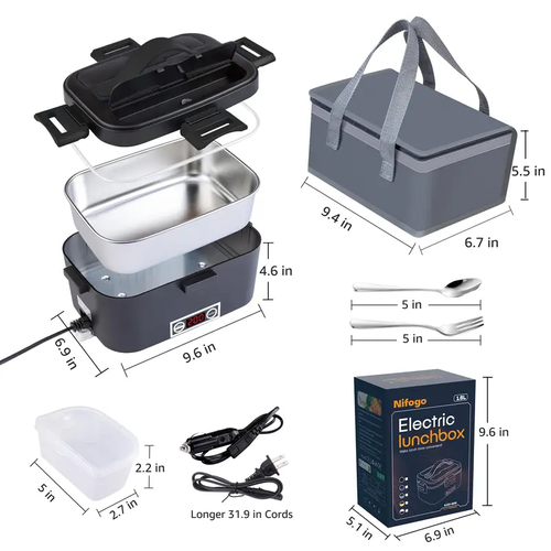 Heated lunch box