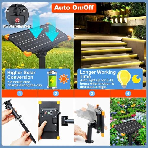 Solar strip lights