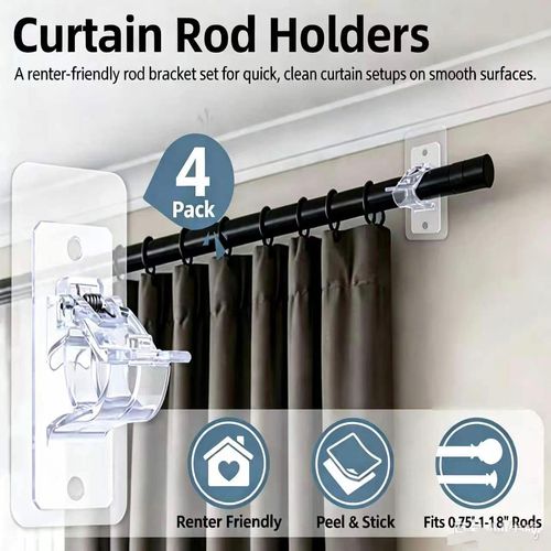 Curtain rail brackets