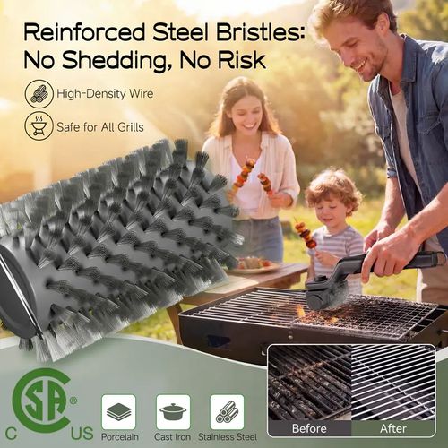 Electric barbecue brush