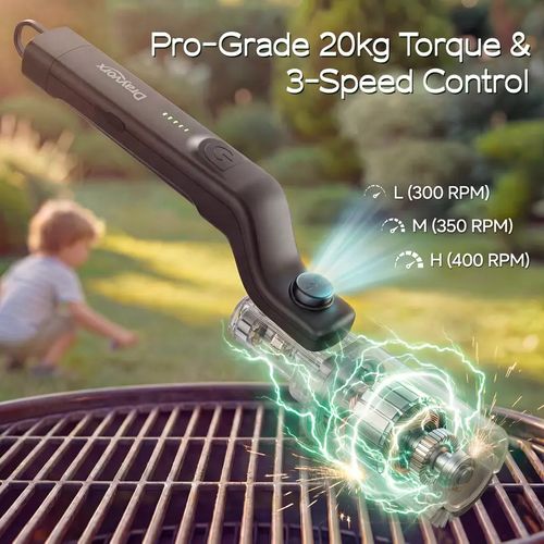 Electric barbecue brush