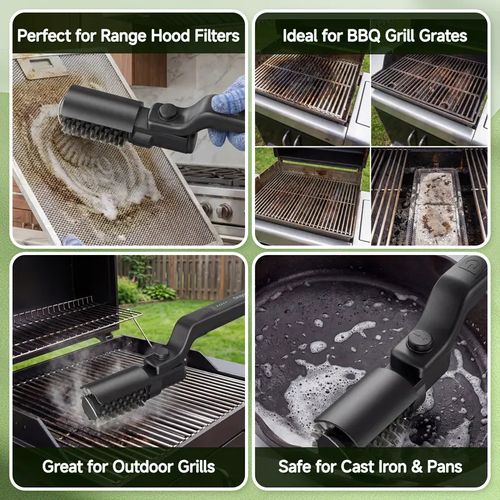 Electric barbecue brush