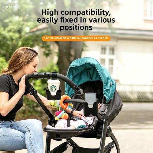 Baby pushchair bottle holder