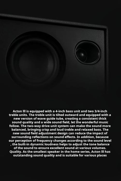 Marshall Acton III Bluetooth Speaker - High-Fidelity Sound for Your Home