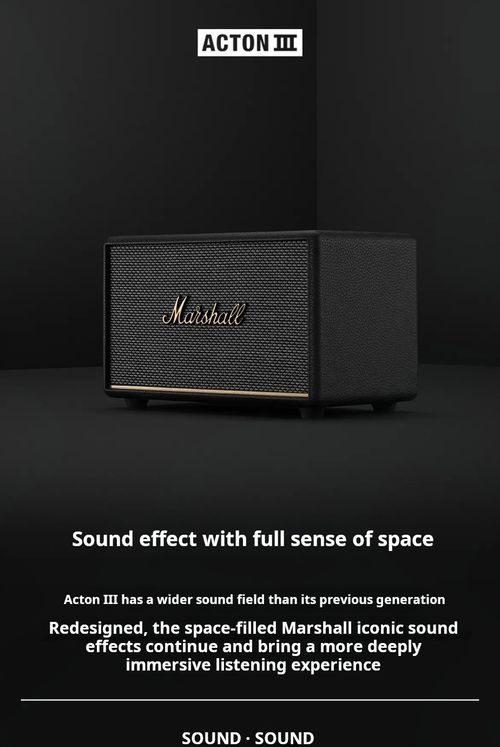 Marshall Acton III Bluetooth Speaker - High-Fidelity Sound for Your Home