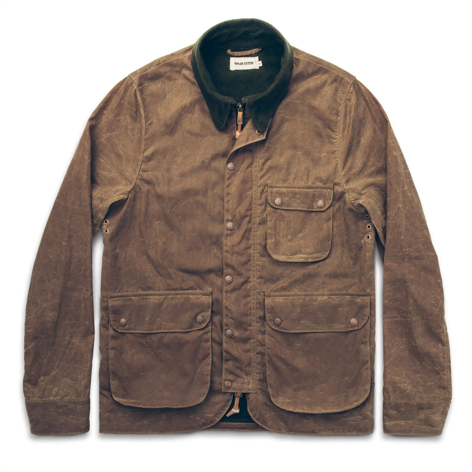 Rccuv Rover Jacket in Field Tan Waxed Canvas