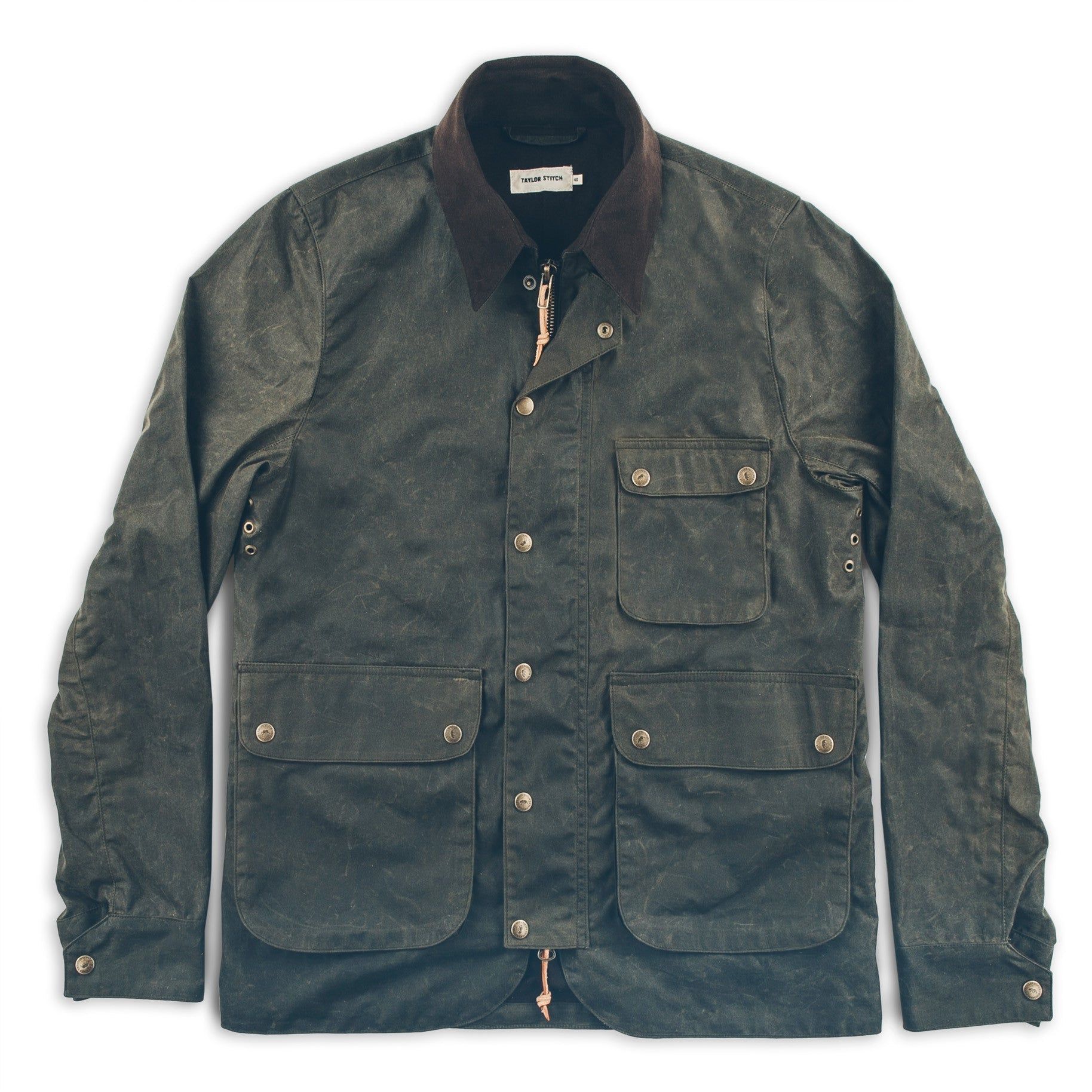 Rccuv Rover Jacket in Dark Olive Beeswaxed Canvas