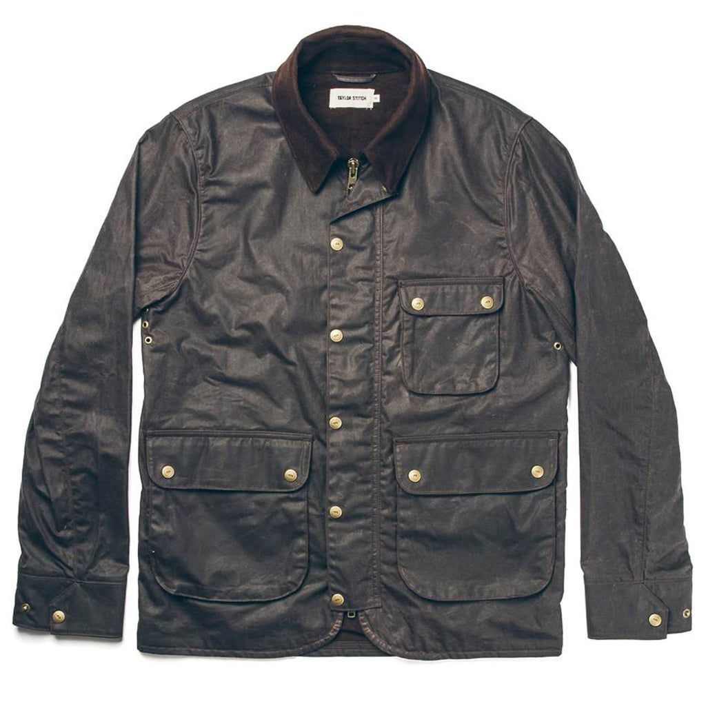 Rccuv Rover Jacket in Chocolate Beeswaxed Canvas