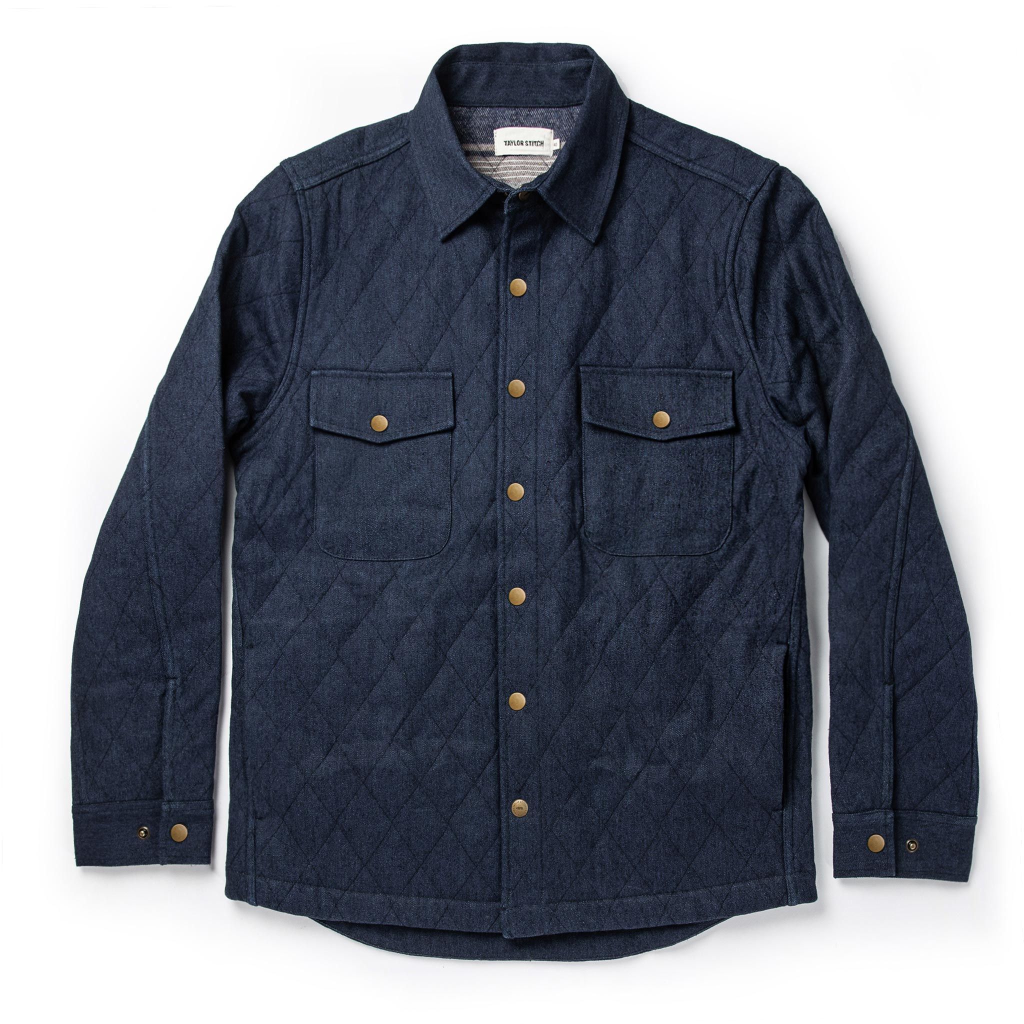 Rccuv Quilted Jacket in Indigo Boss Duck