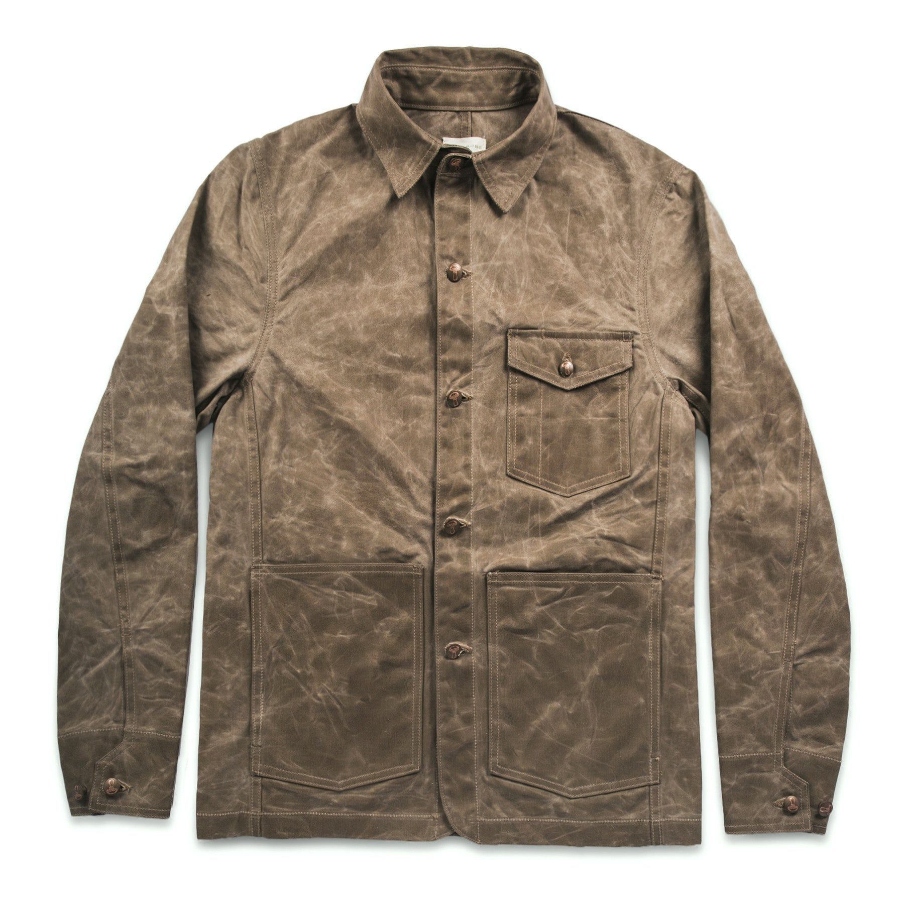 Rccuv Project Jacket in Field Tan Beeswaxed Canvas