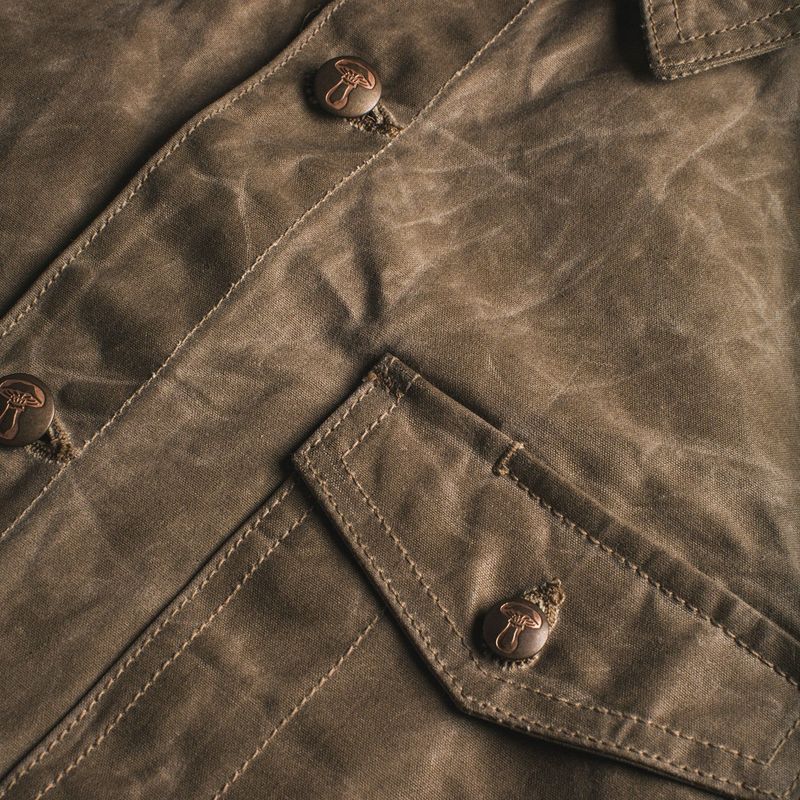 Rccuv Project Jacket in Field Tan Beeswaxed Canvas