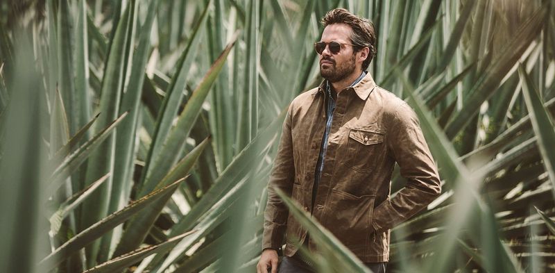 Rccuv Project Jacket in Field Tan Beeswaxed Canvas