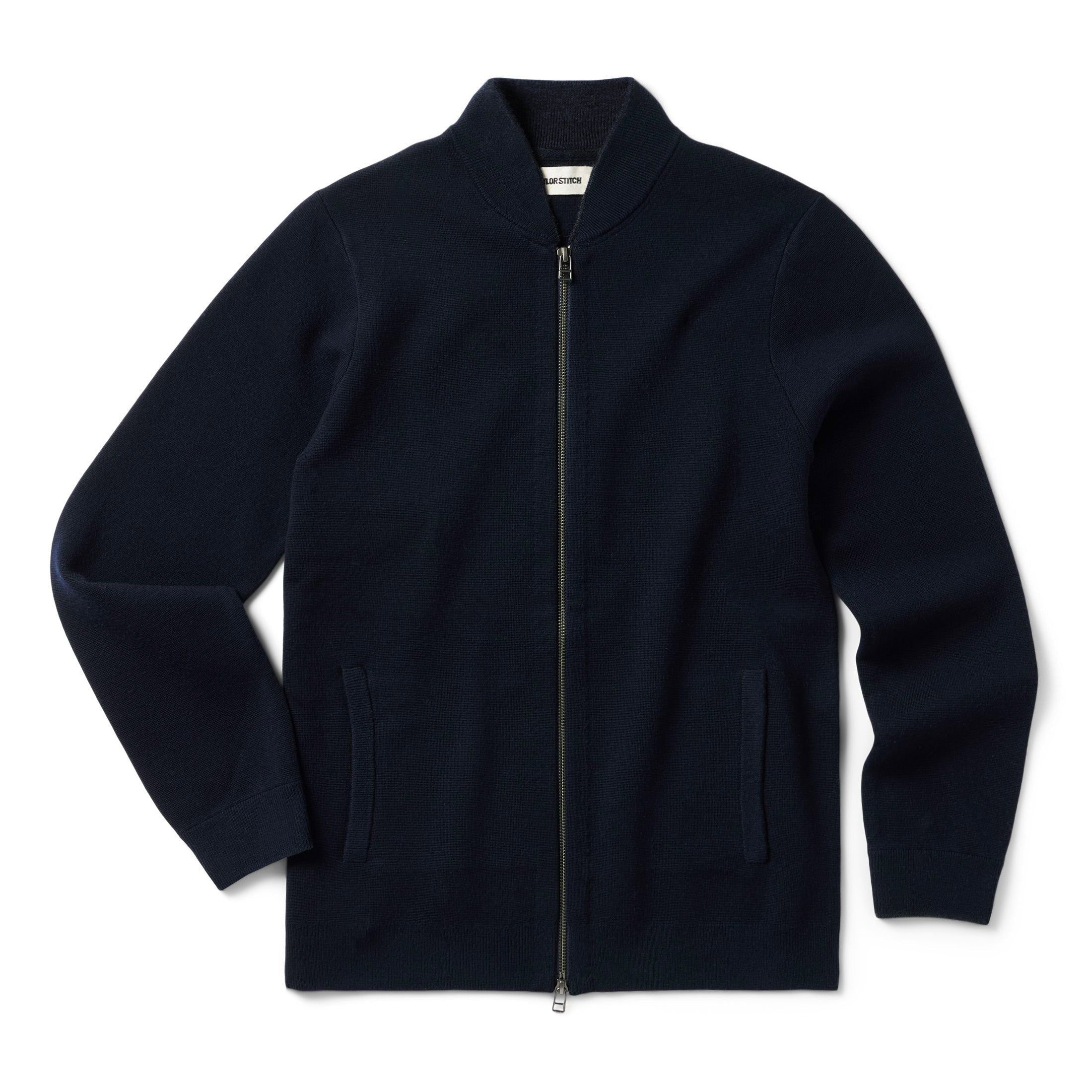 Rccuv Portola Bomber in Midnight Merino