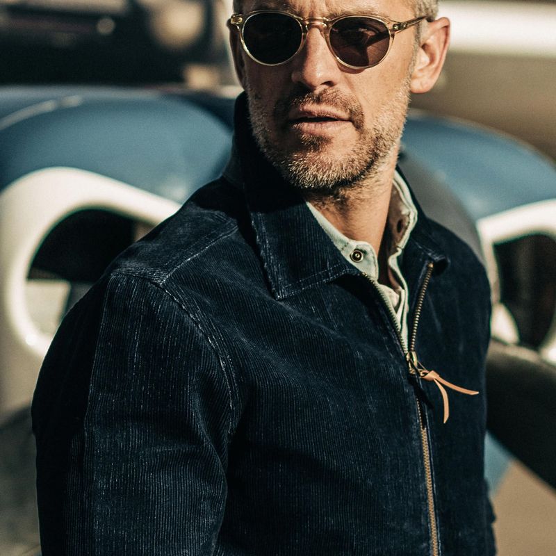 Rccuv Piston Jacket in Indigo Corduroy