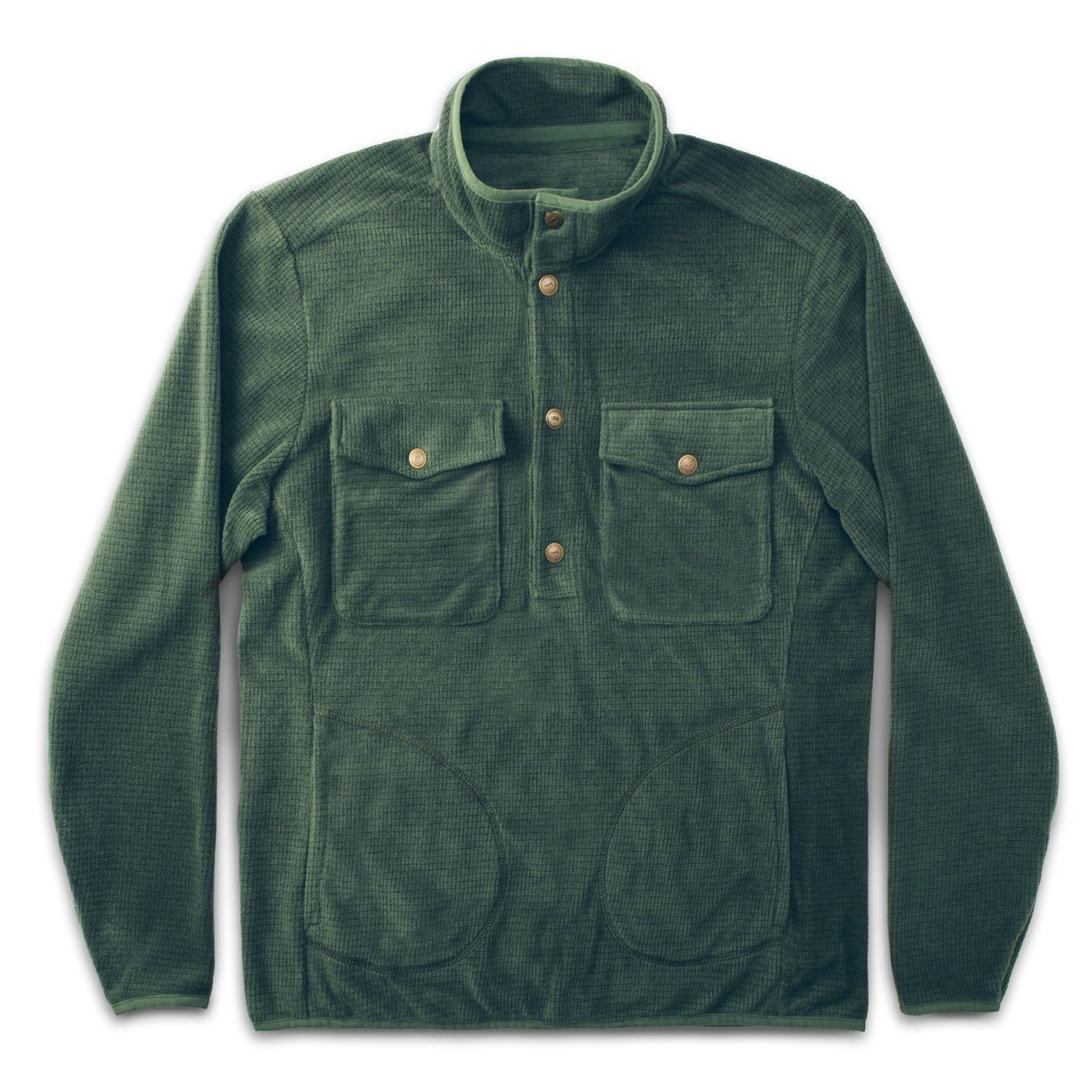 Rccuv Pack Pullover in Olive Polartec Fleece