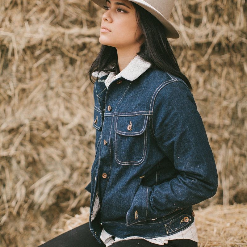 Rccuv Pacific Jacket in Sea Washed Selvage Denim