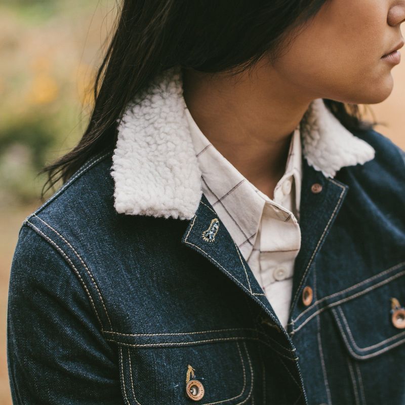 Rccuv Pacific Jacket in Sea Washed Selvage Denim