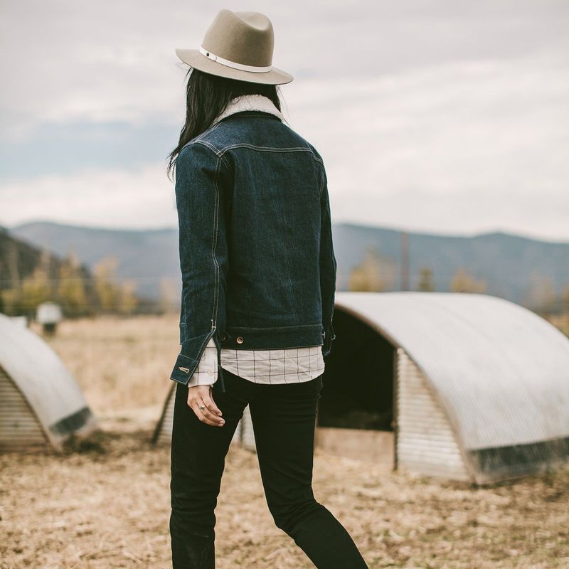 Rccuv Pacific Jacket in Sea Washed Selvage Denim