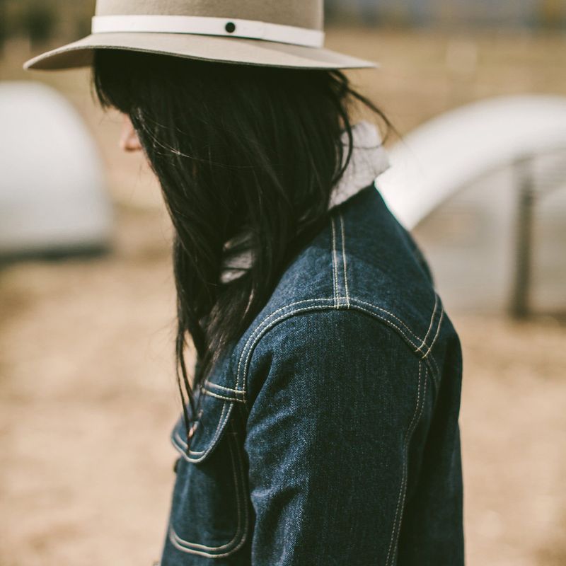 Rccuv Pacific Jacket in Sea Washed Selvage Denim