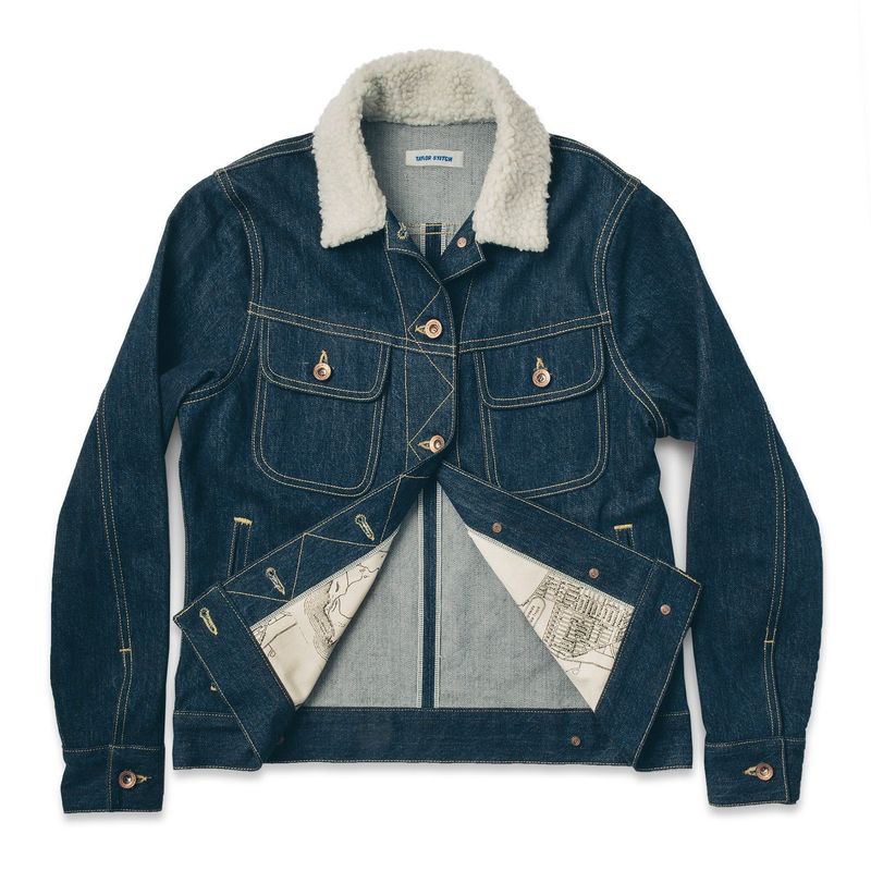 Rccuv Pacific Jacket in Sea Washed Selvage Denim