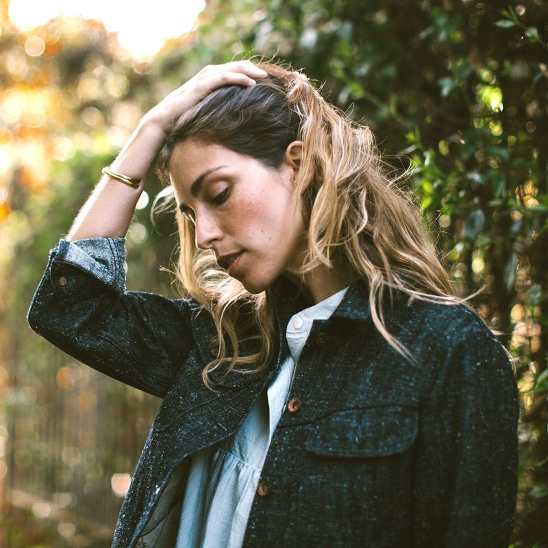 Rccuv Pacific Jacket in Indigo Silk Denim
