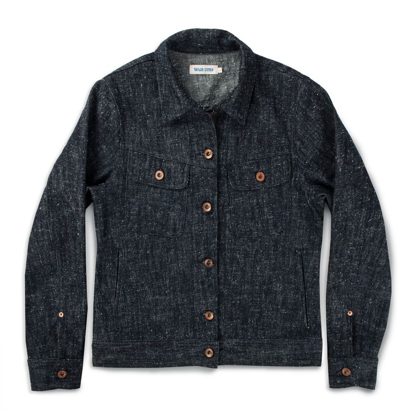 Rccuv Pacific Jacket in Indigo Silk Denim
