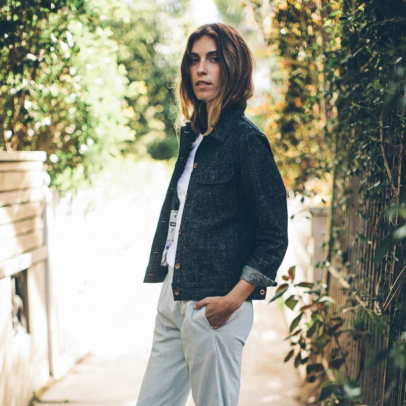 Rccuv Pacific Jacket in Indigo Silk Denim