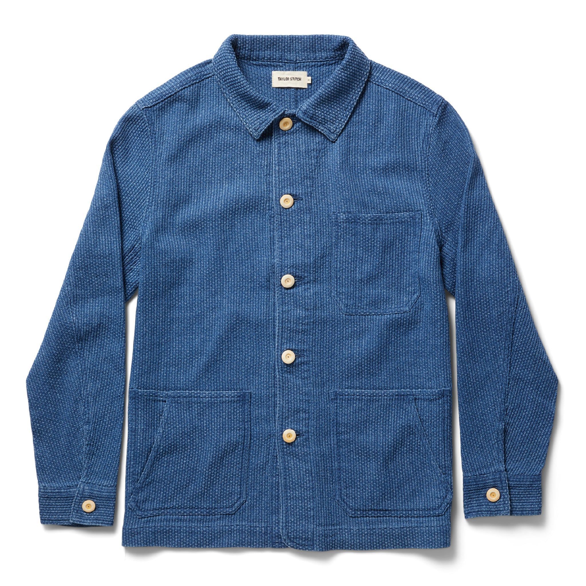 Rccuv Ojai Jacket in Washed Indigo Sashiko