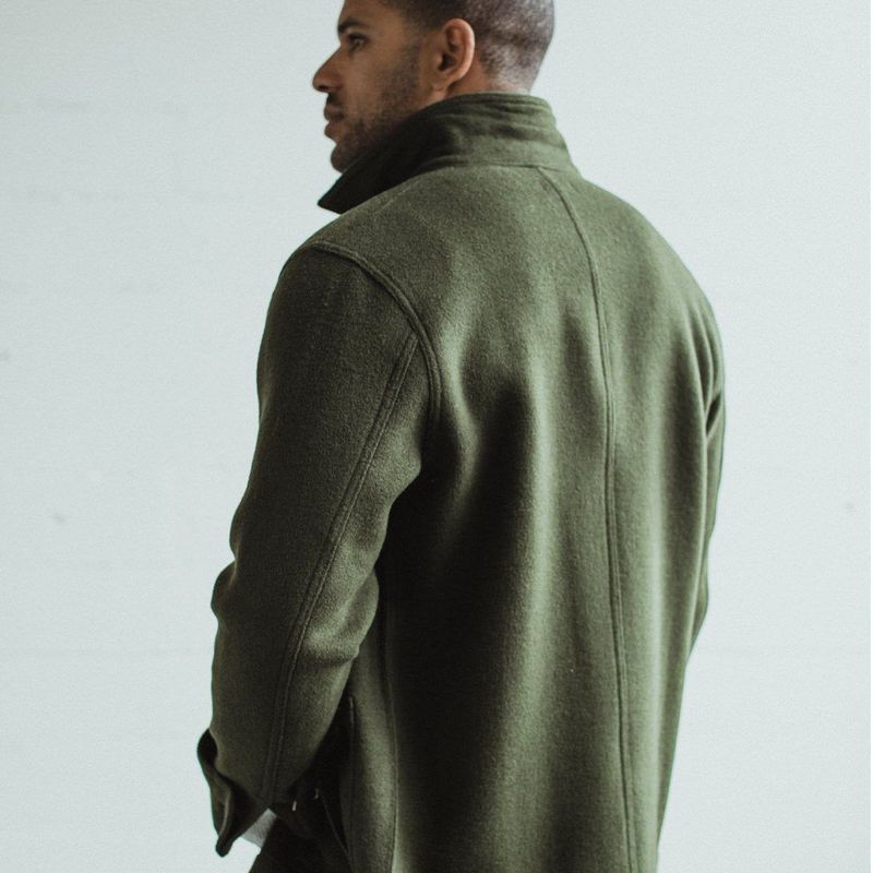 Rccuv Ojai Jacket in Olive Wool
