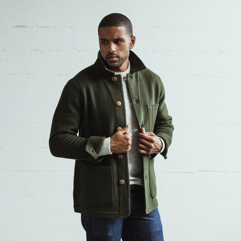 Rccuv Ojai Jacket in Olive Wool