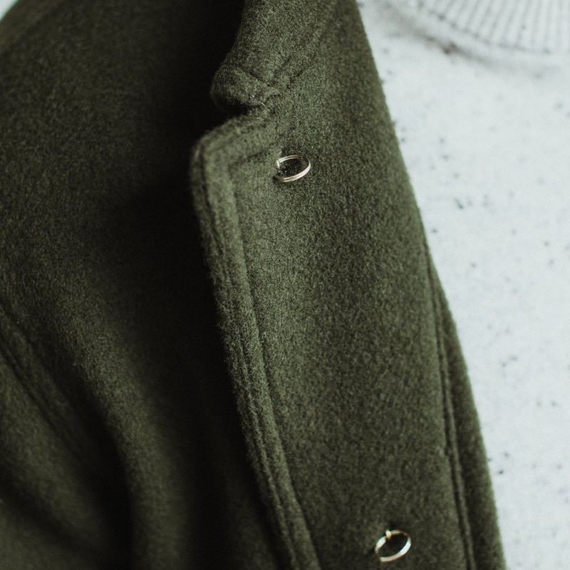 Rccuv Ojai Jacket in Olive Wool