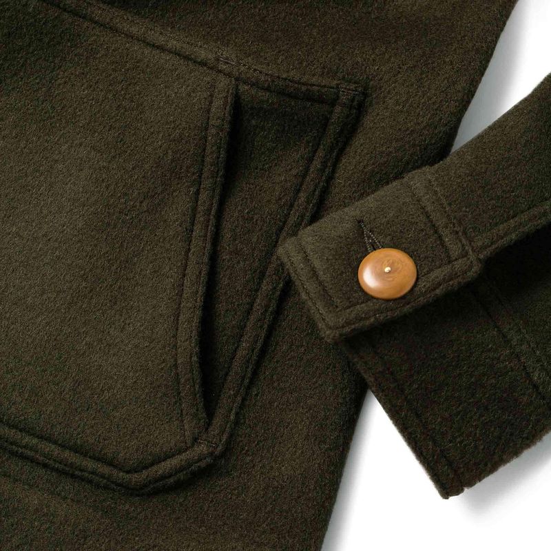 Rccuv Ojai Jacket in Olive Wool