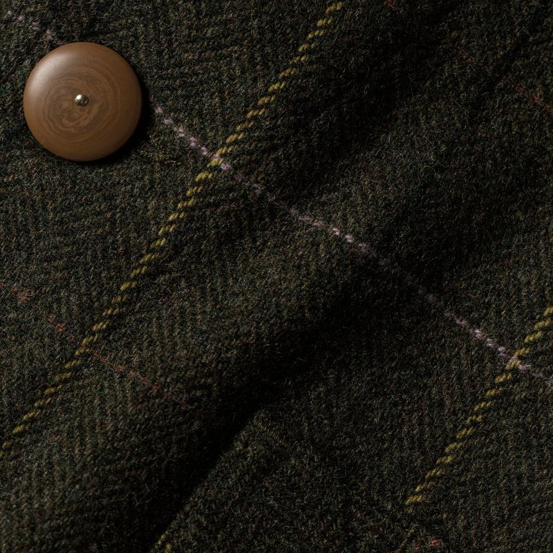 Rccuv Ojai Jacket in Olive Tweed Herringbone