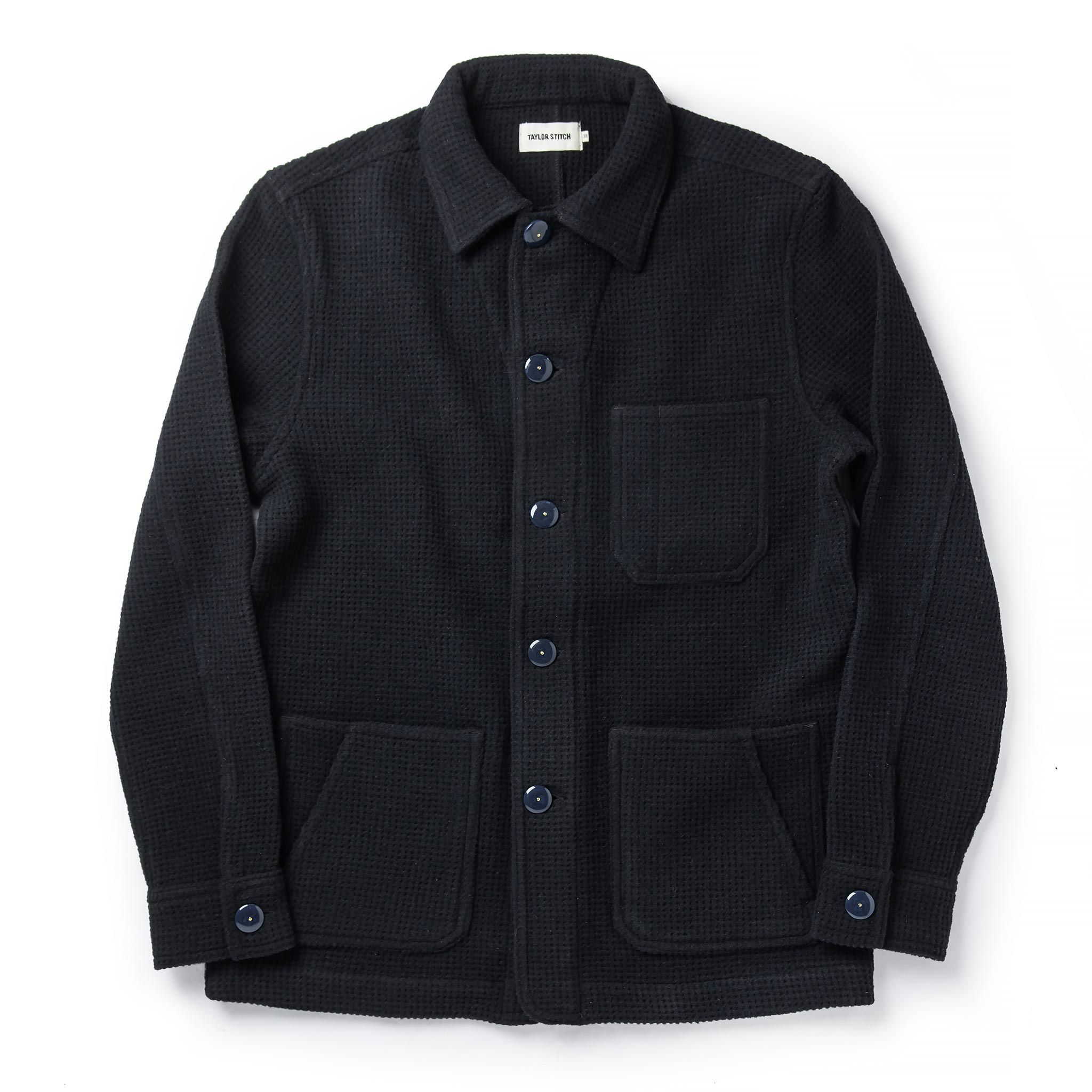 Rccuv Ojai Jacket in Navy Waffle Wool