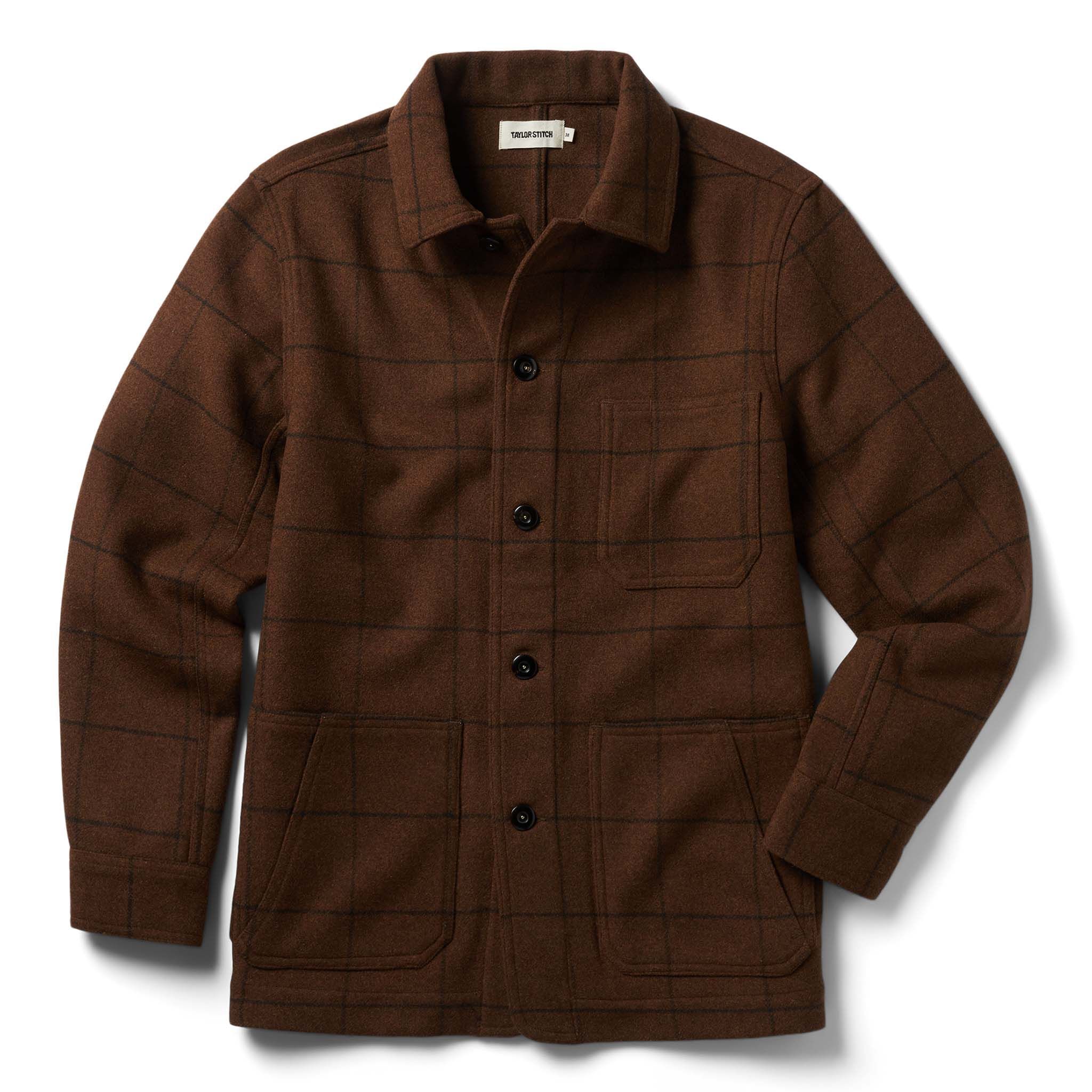 Rccuv Ojai Jacket in Ginger Check Wool