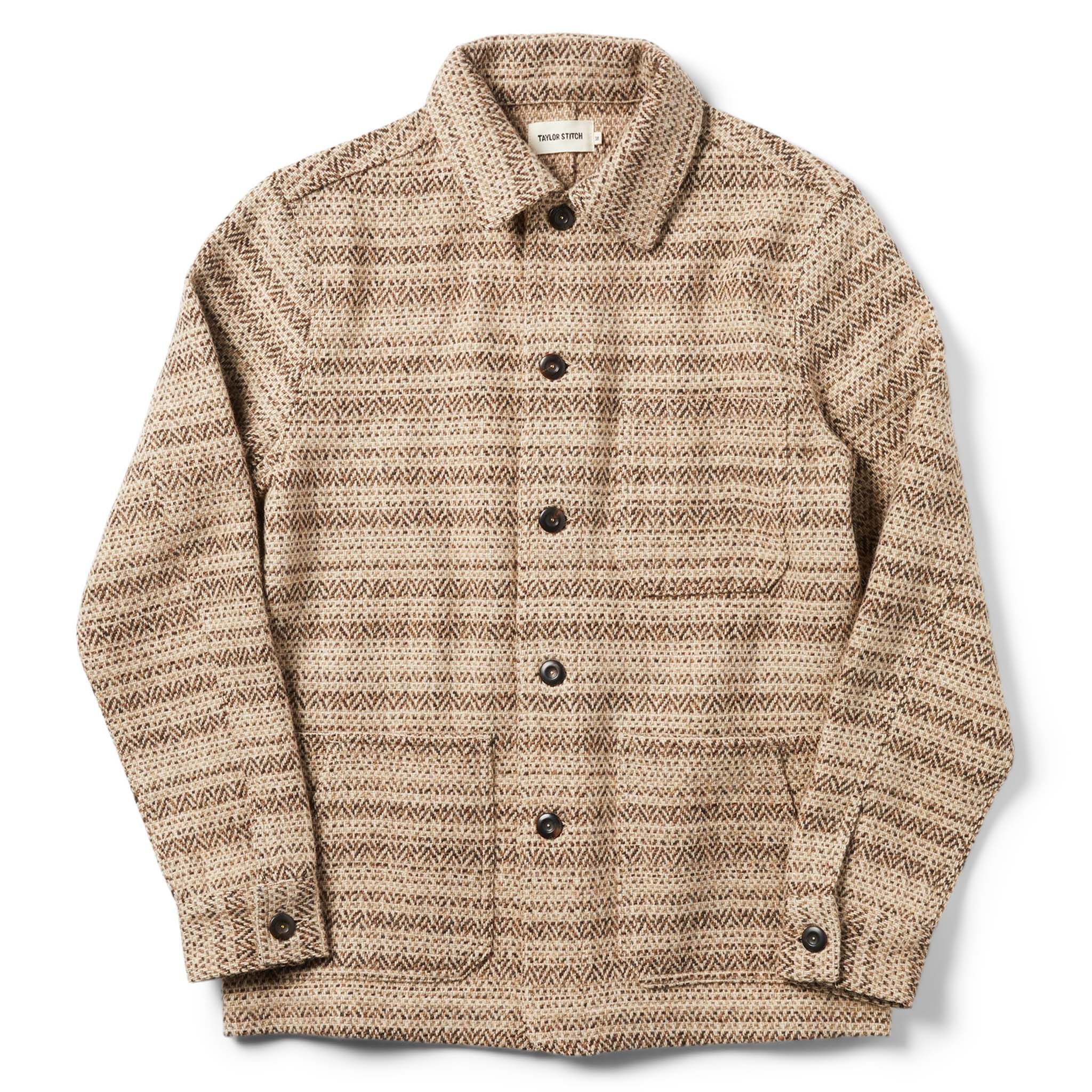 Rccuv Ojai Jacket in Espresso Herringbone Wool