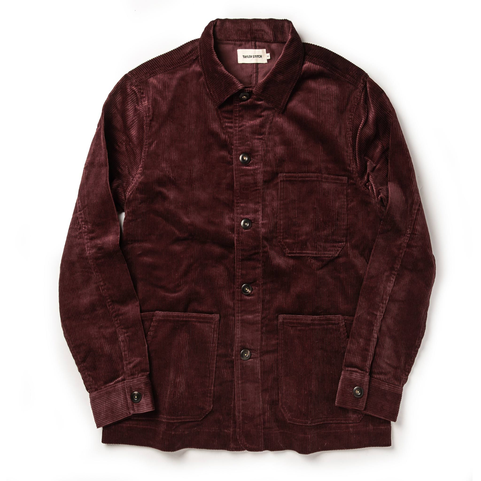 Rccuv Ojai Jacket in Burgundy Cord