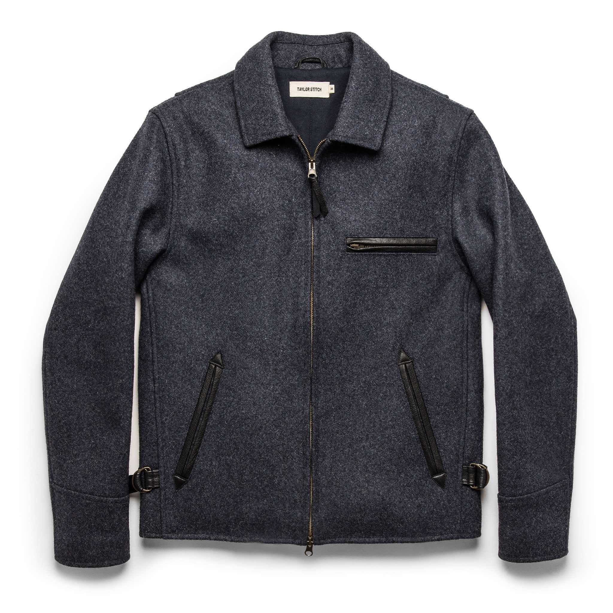 Rccuv Monterey Bomber in Navy Wool