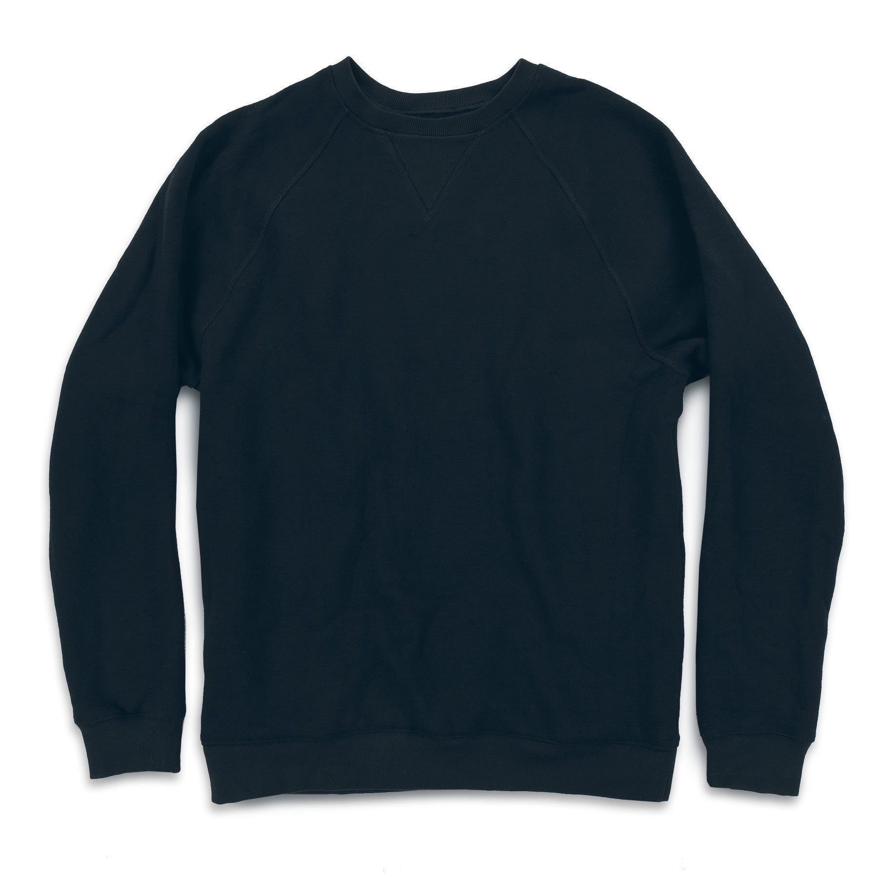 Rccuv Merino Crewneck in Black Fleece