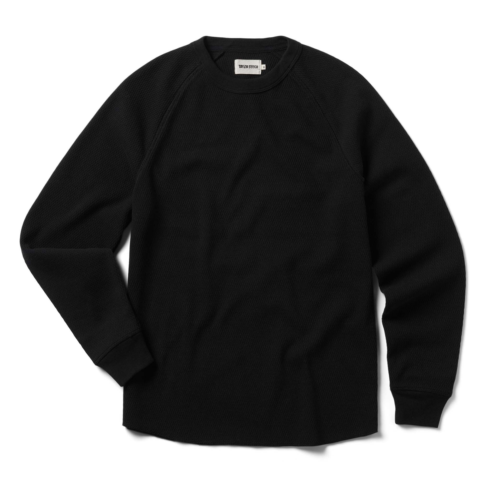 Rccuv Heavy Bag Waffle Long Sleeve in Coal