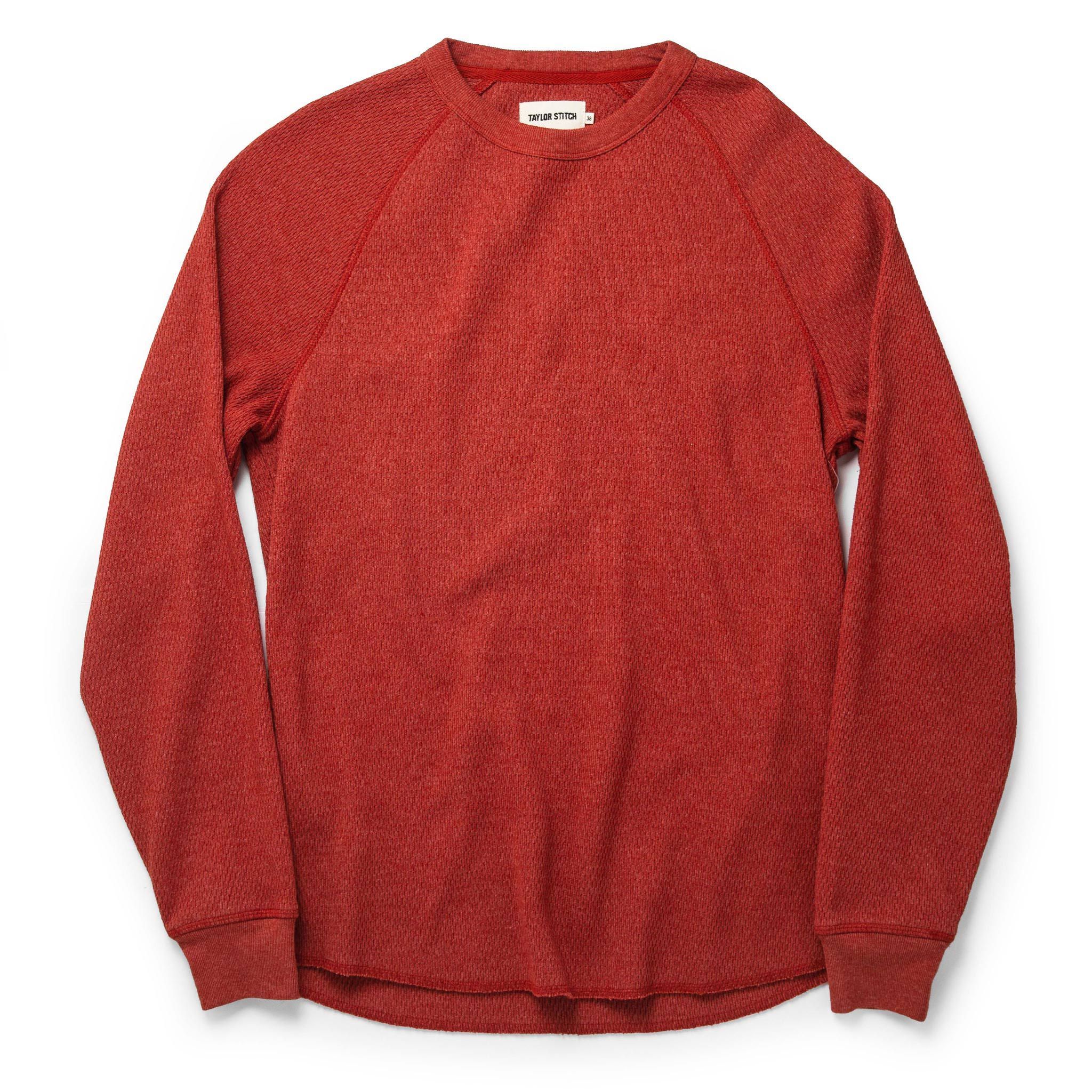 Rccuv Heavy Bag Waffle Crewneck in Engine