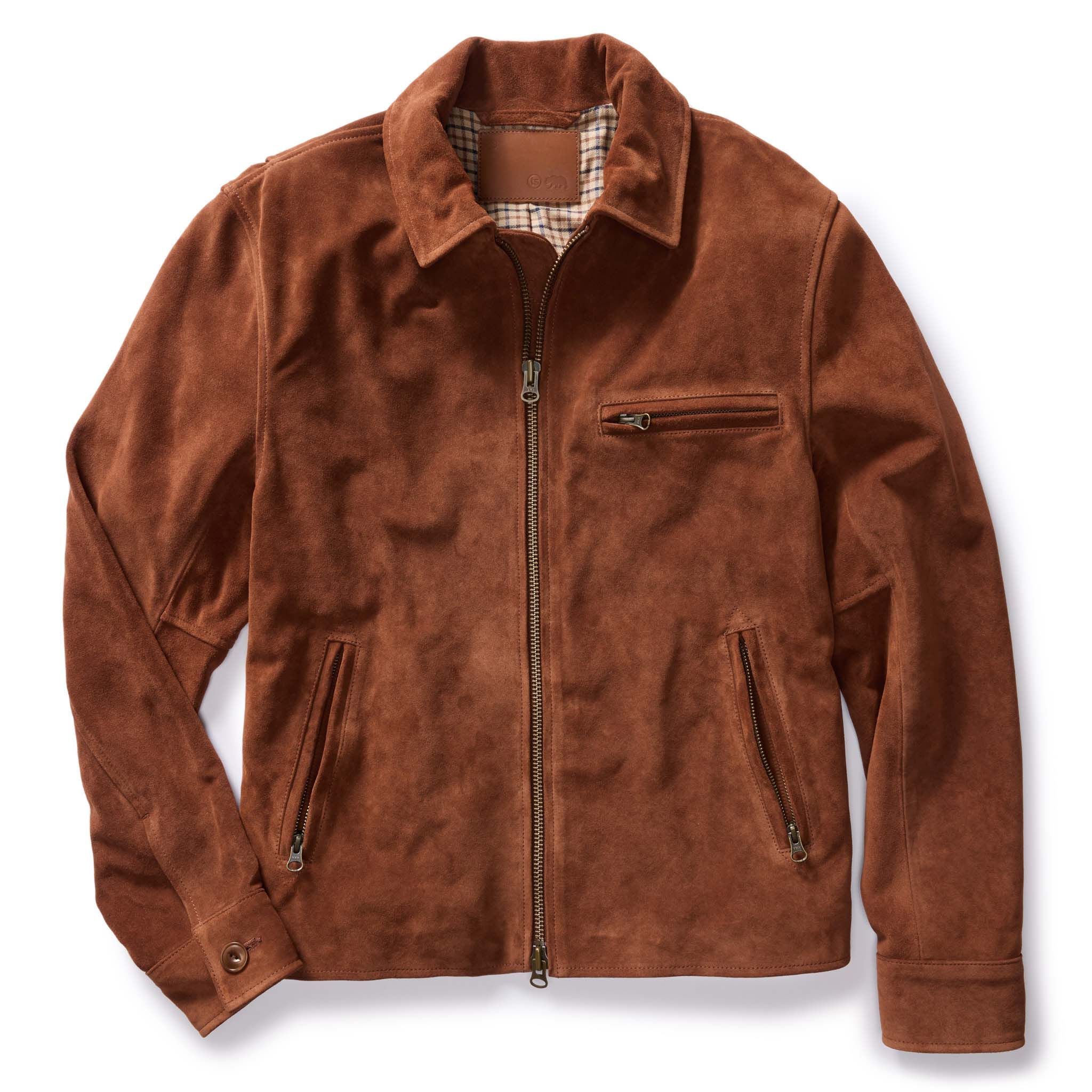 Rccuv Wyatt Jacket in Chocolate Suede